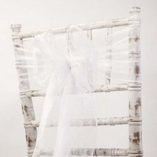 Load image into Gallery viewer, Chair Sash Chiffon VARIOUS COLOURS. 'Add on product' only. (HIRE)