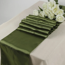 Load image into Gallery viewer, Satin Table Runner VARIOUS COLOURS. 'Add on product' only. (HIRE)
