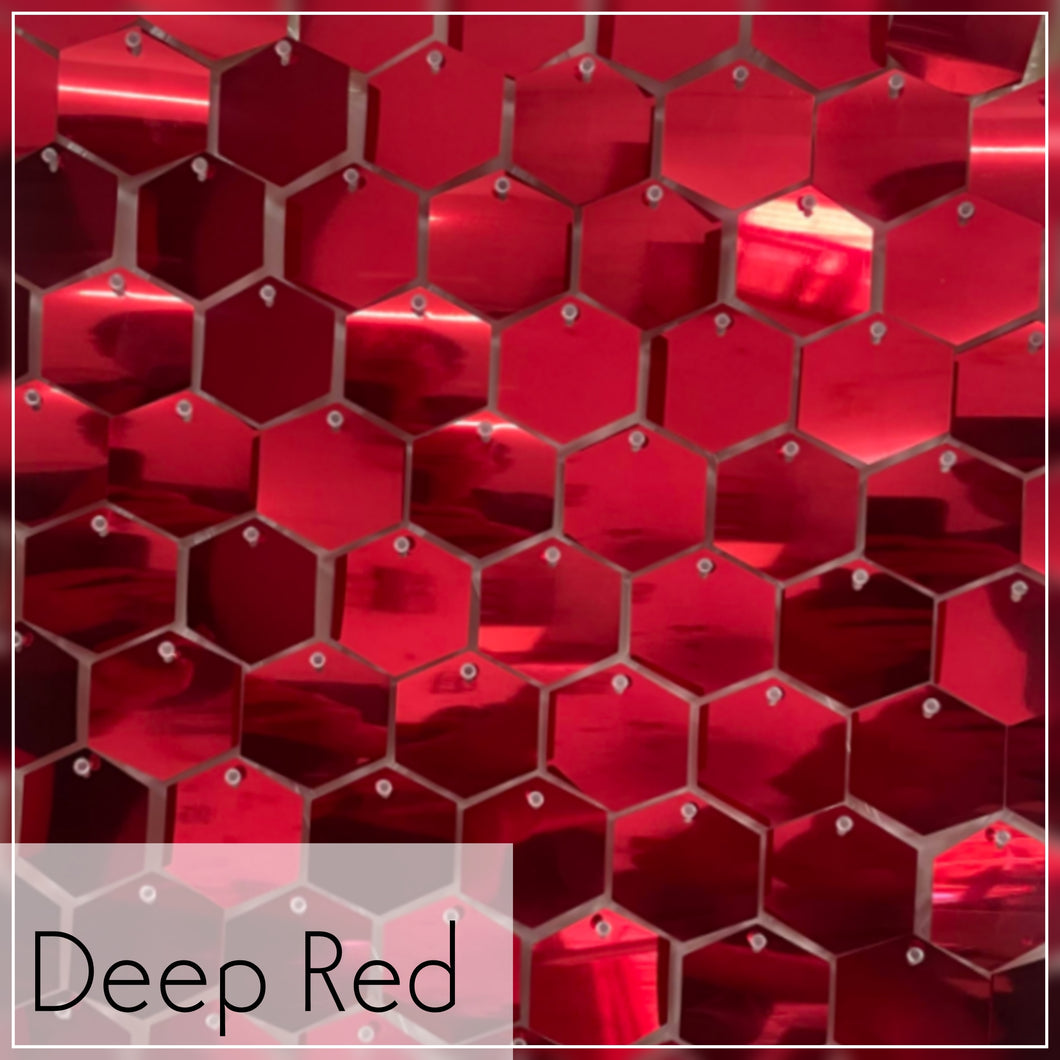 Luxury Shimmer Wall - Deep Red - NEW HEXAGON!