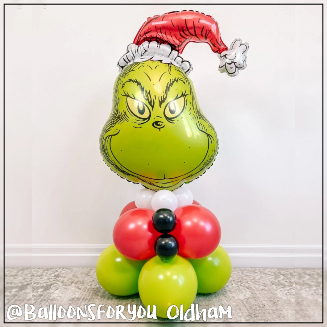 The Grinch Supershape Balloon Stack