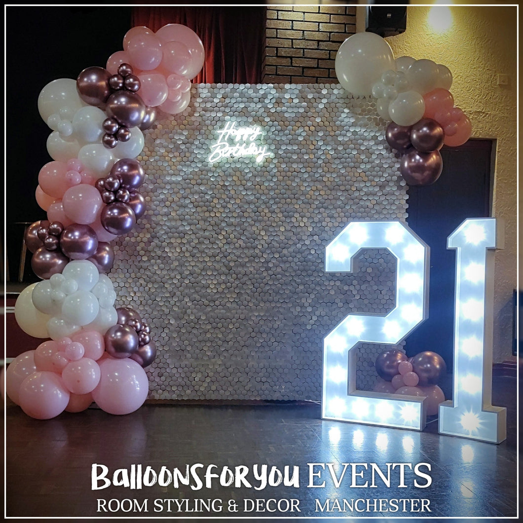 BACKDROP Package NO HELIUM *SAVE up to £45! (Hire)