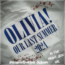 Load image into Gallery viewer, Leavers Shirt (for signing) Mamma Mia! Inspired. COLLECTION or ADD-ON WITH HOODIE
