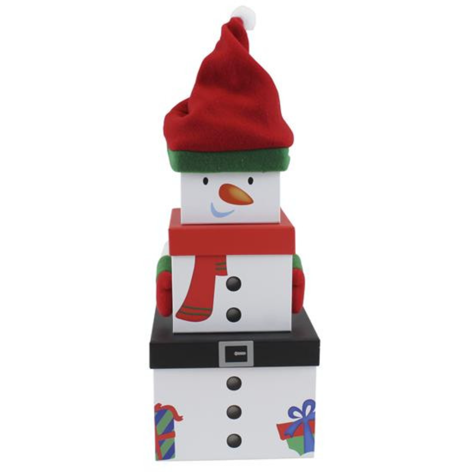 Stacking Boxes 'Snowman' Two Sizes (Can be personalised)