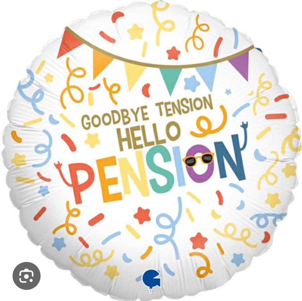 Happy Retirement Foil Helium Balloon 18