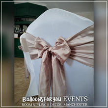 Load image into Gallery viewer, Chair Sash VARIOUS COLOURS available. 'Add on product' only. (HIRE)
