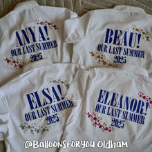 Load image into Gallery viewer, WITH POSTAGE: LEAVERS Shirt (for signing) Mamma Mia! Inspired
