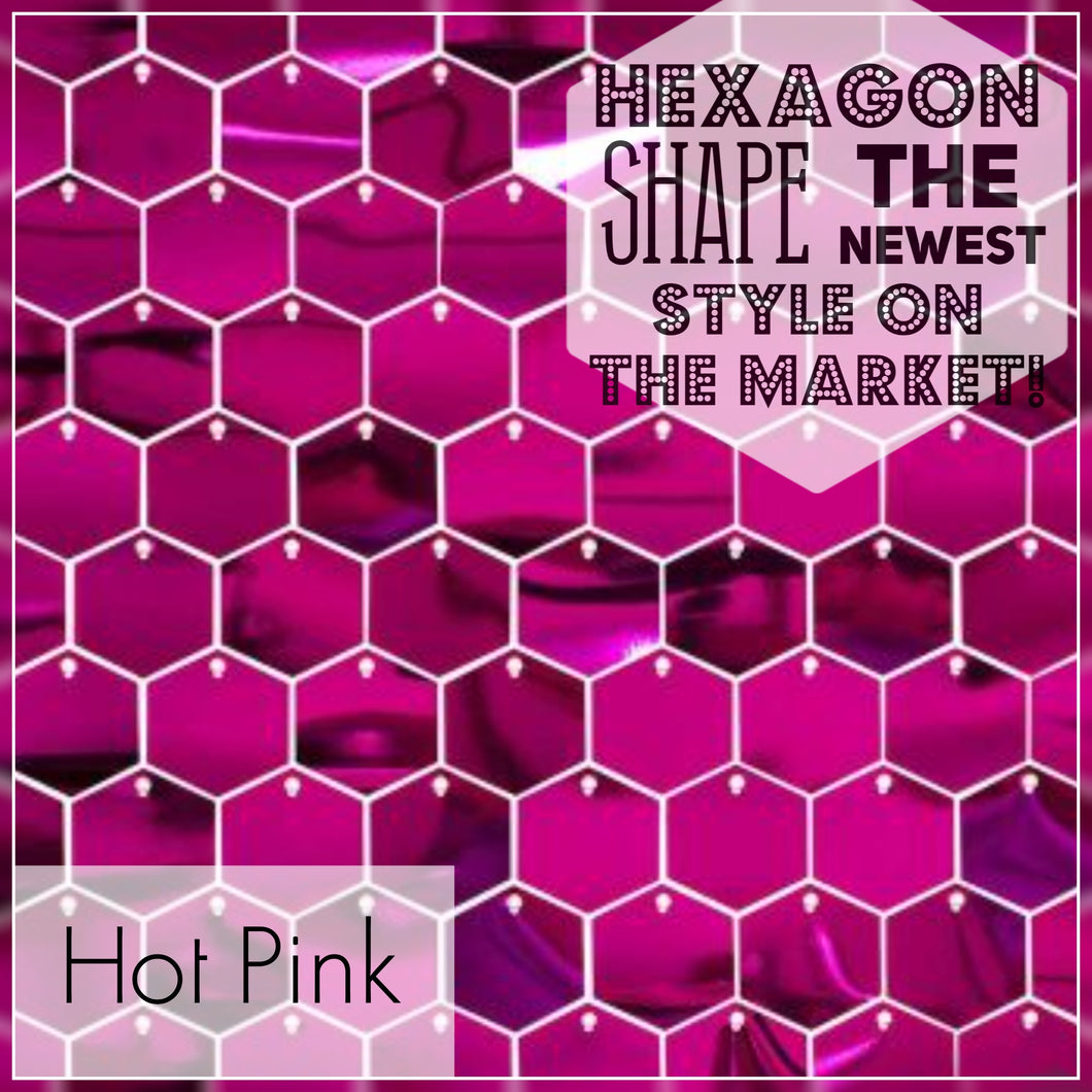 Luxury Shimmer Wall - Hot Pink - NEW HEXAGON!