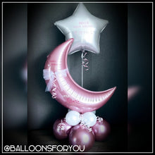 Load image into Gallery viewer, New Baby Personalised Moon Display PINK
