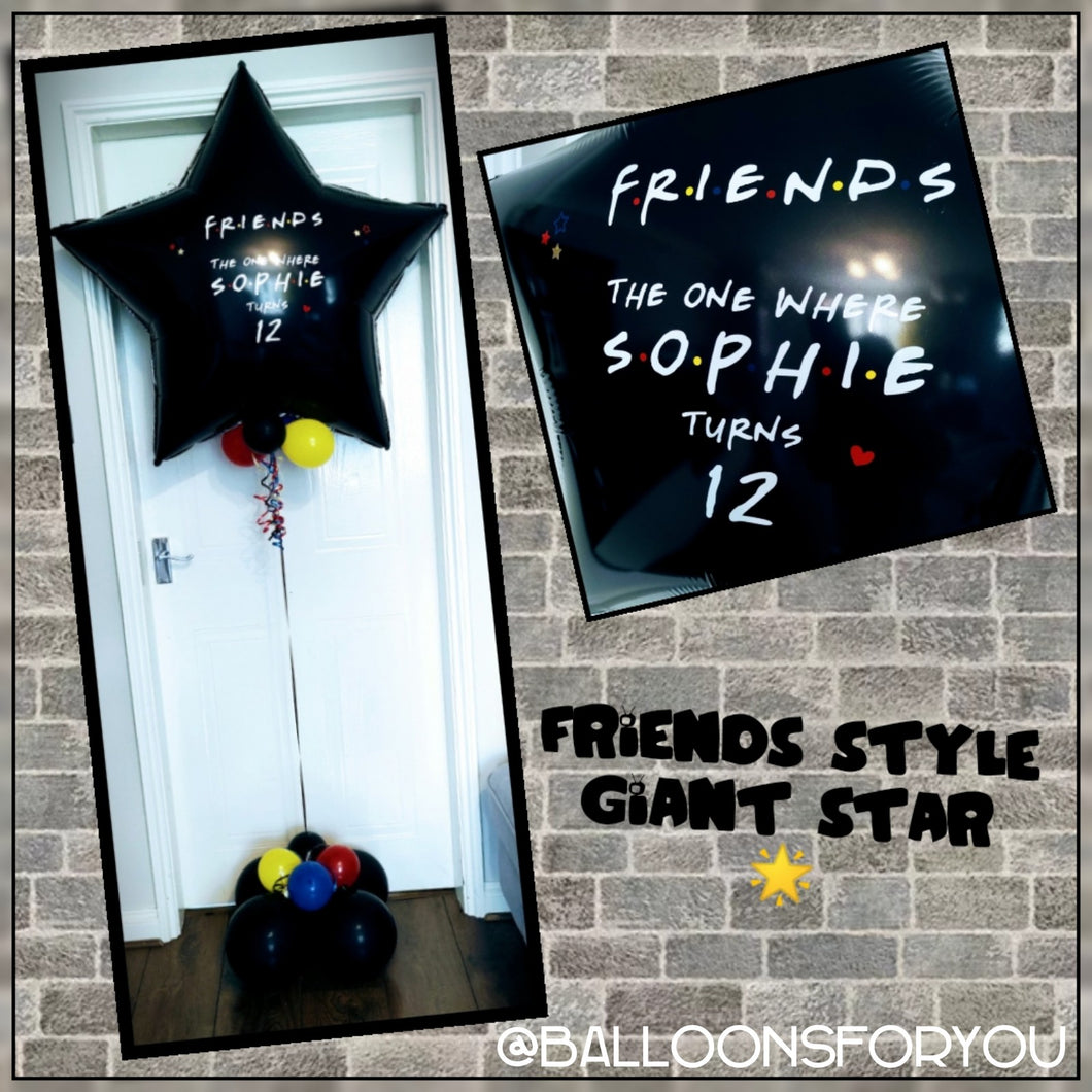 'FRIENDS' Giant Star Balloon 36