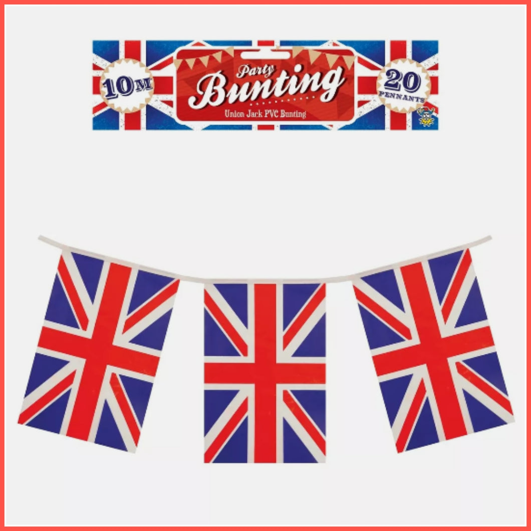 Union Jack Party Bunting (10m / 20 flags)