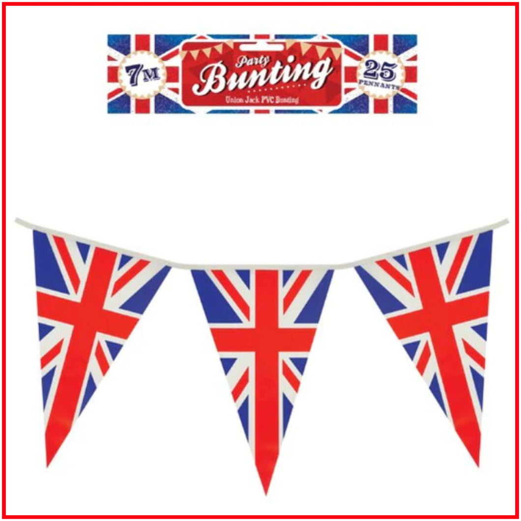Union Jack Party Bunting (7m / 25 pennants)