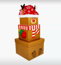 Load image into Gallery viewer, Stacking Boxes &#39;Reindeer&#39; Two Sizes (Can be personalised)
