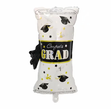 Load image into Gallery viewer, &#39;CONGRATS GRAD&#39;&#39; Gold Graduation JUMBO Helium Balloon 28&quot;
