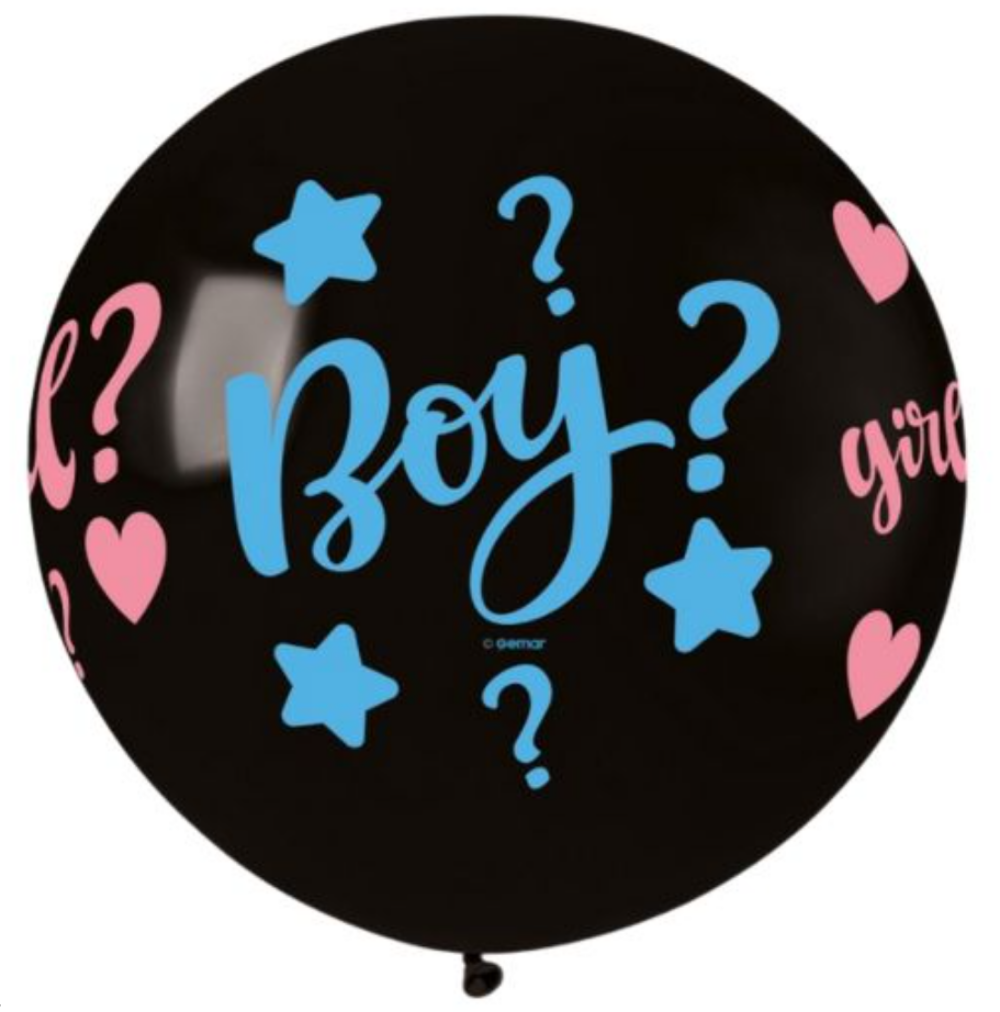 Girl? Boy? Gender Reveal Giant Latex Helium Balloon 28