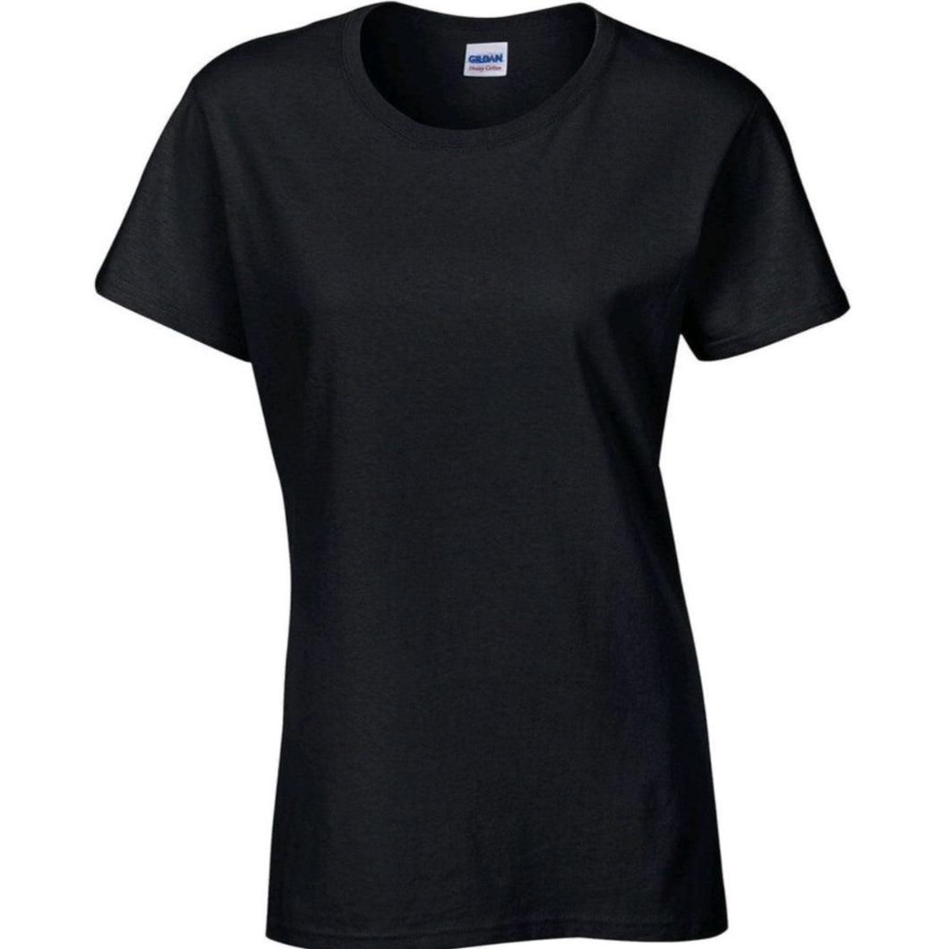 Ladies Adult Personalised T-Shirt BLACK