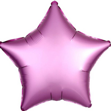 Load image into Gallery viewer, Stars &amp; Hearts FIVE Balloon Cluster - VARIOUS COLOURS - Personalised STANDARD colour lettering
