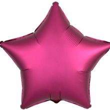 Load image into Gallery viewer, Stars FIVE Balloon Cluster - VARIOUS COLOURS - Personalised STANDARD colour lettering
