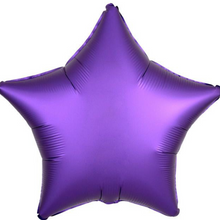 Load image into Gallery viewer, Stars &amp; Hearts FIVE Balloon Cluster - VARIOUS COLOURS - Personalised STANDARD colour lettering
