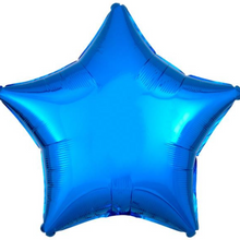 Load image into Gallery viewer, Stars &amp; Hearts FIVE Balloon Cluster - VARIOUS COLOURS - Personalised STANDARD colour lettering
