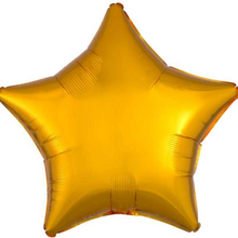 Load image into Gallery viewer, Stars FIVE Balloon Cluster - VARIOUS COLOURS - Personalised STANDARD colour lettering
