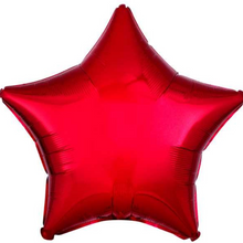 Load image into Gallery viewer, Stars FIVE Balloon Cluster - VARIOUS COLOURS - Personalised STANDARD colour lettering
