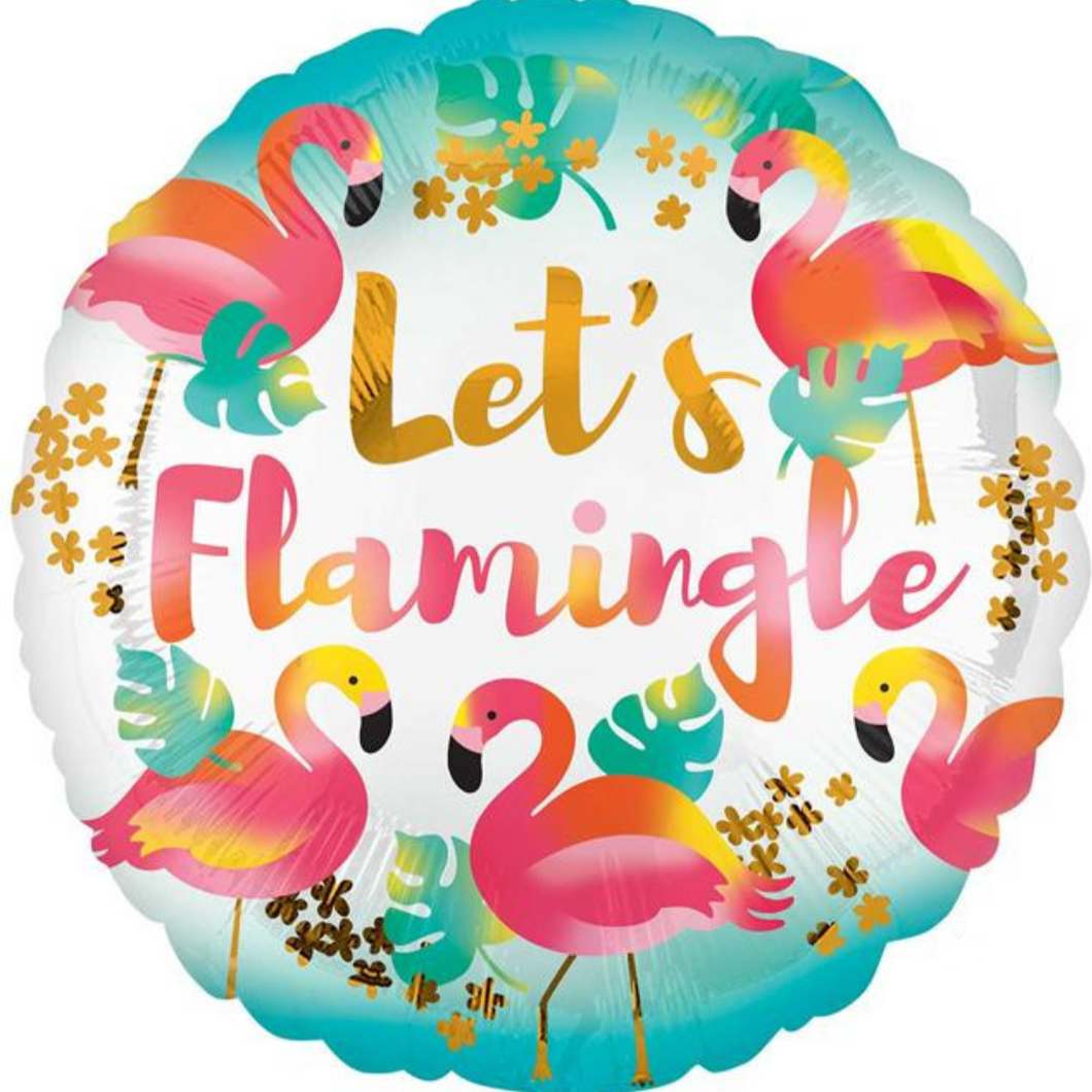 Lets Flamingo Foil Helium Balloon 18