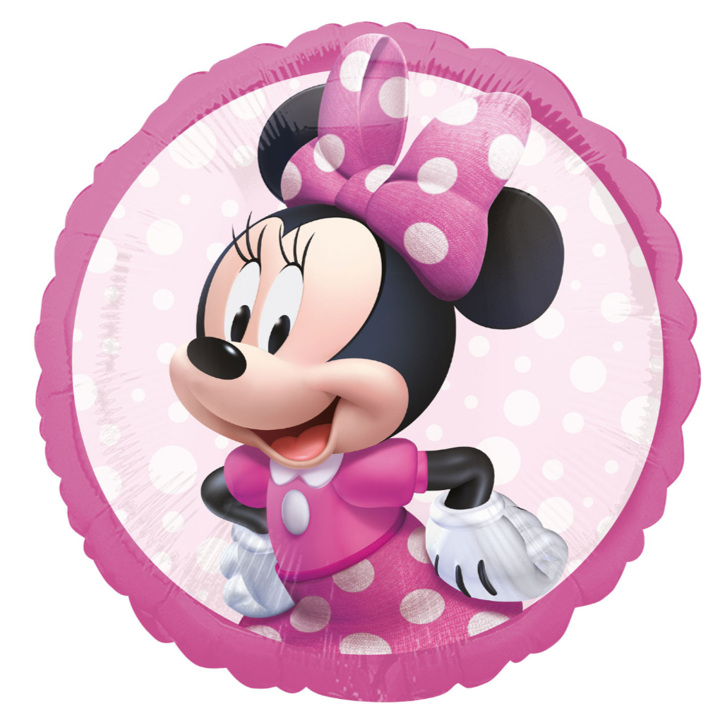 Minnie / Mickey Mouse Pink Foil Helium Balloon 18