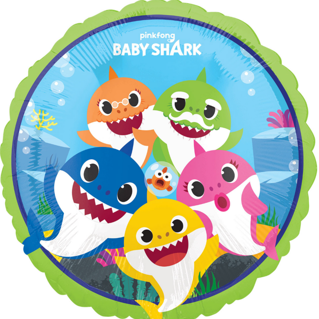 Baby Shark Foil Helium Balloon 18