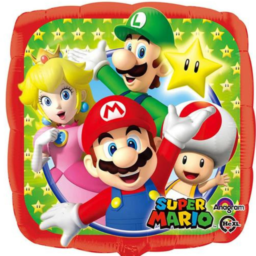 Super Mario Foil Helium Balloon 18