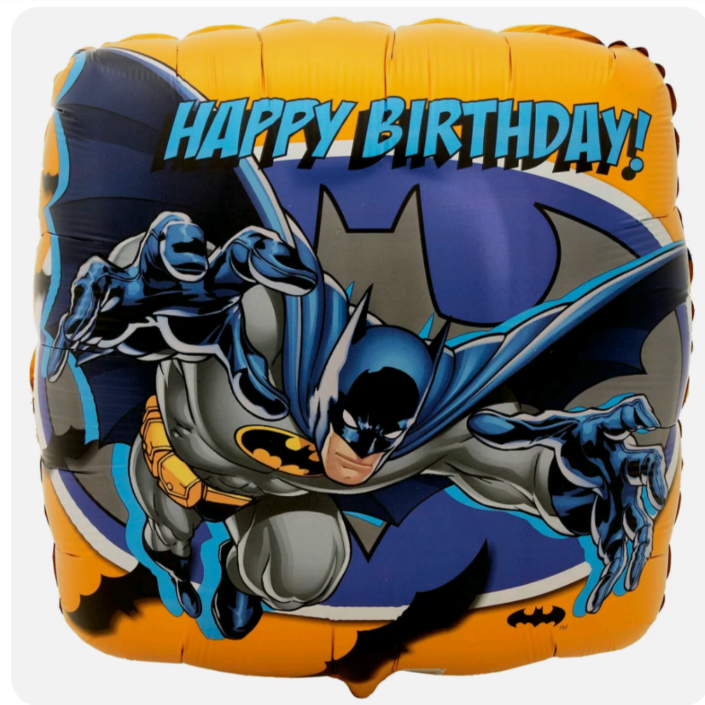 Batman HBD Square Foil Helium Balloon 18