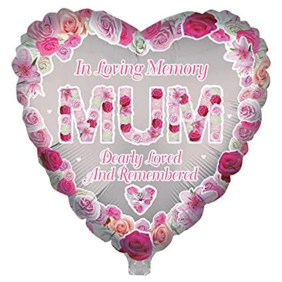 In Loving Memory 'Mum' Foil Helium Balloon 18