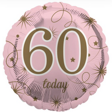 Load image into Gallery viewer, 13th - 100th Birthday Pink &amp; Gold Foil Helium Balloon 18&quot;
