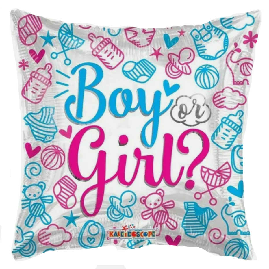 Boy or Girl Foil Helium Balloon 18