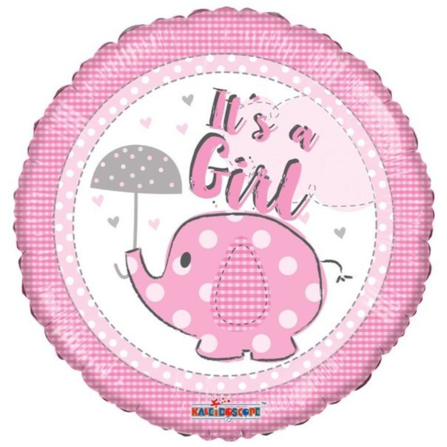 It's a Girl Foil Helium Balloon 18