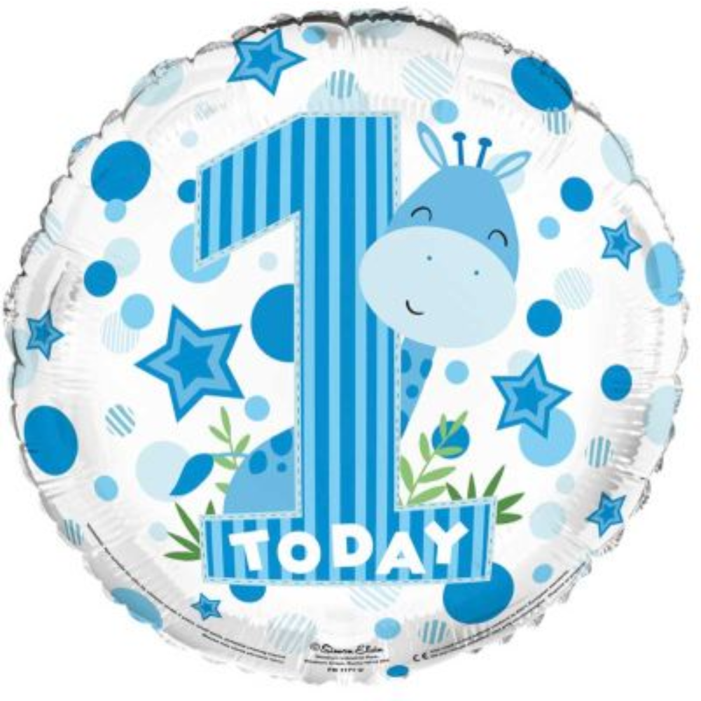 1st Birthday Foil Helium Balloon 18