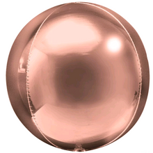 Load image into Gallery viewer, Orb Balloon 15&quot; Rose Gold - Personalised STANDARD colour lettering
