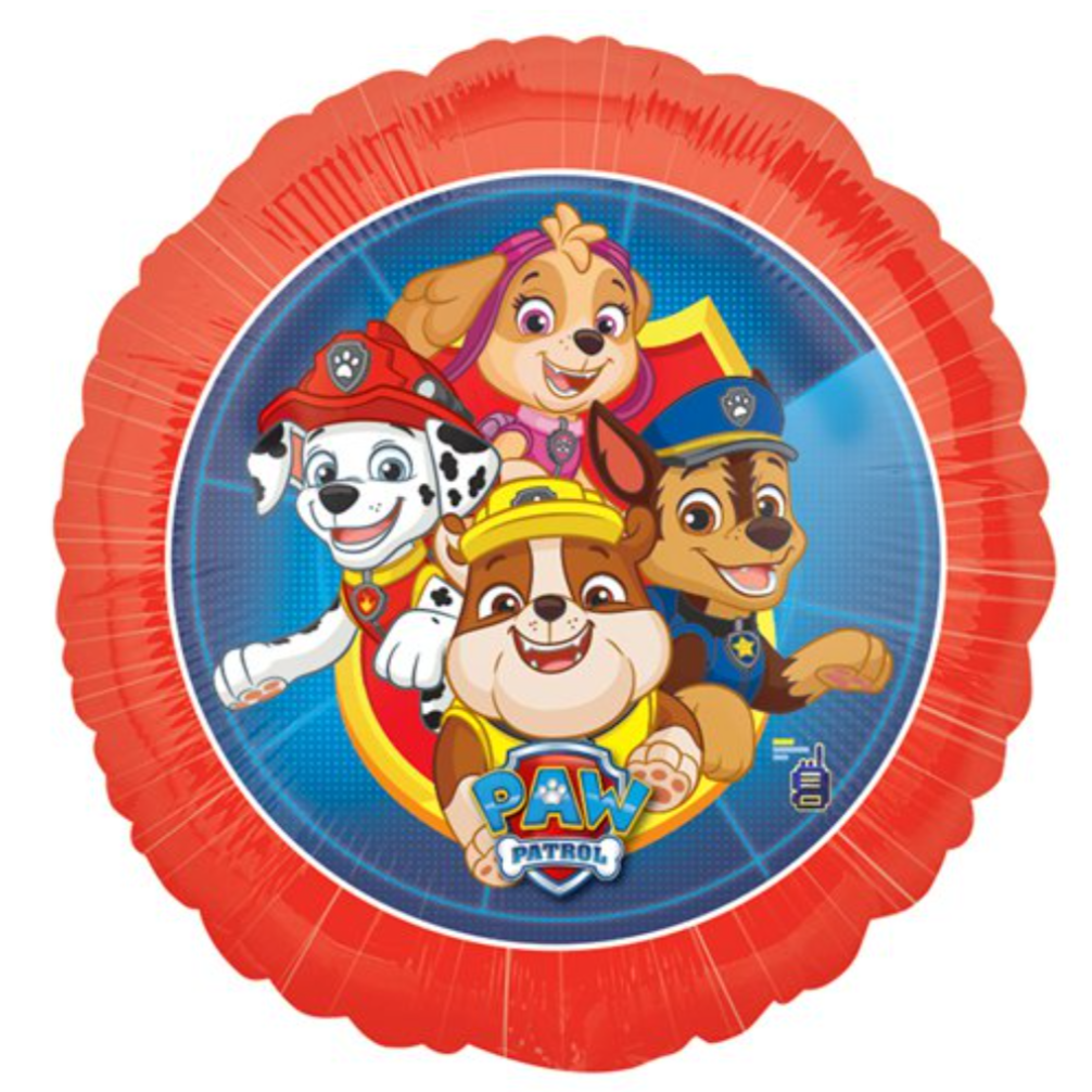 Paw Patrol Round Foil Helium Balloon 18