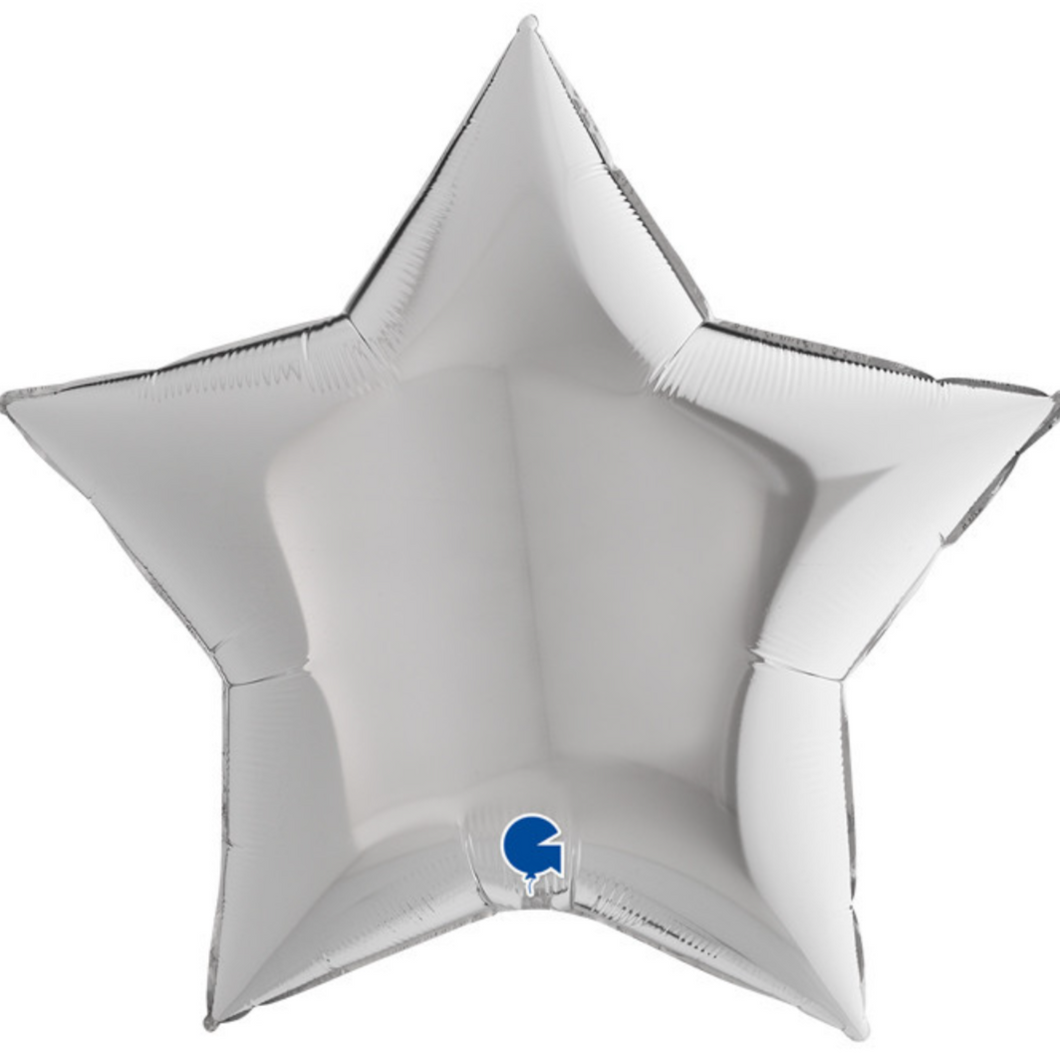 Giant Star Balloon SILVER 36