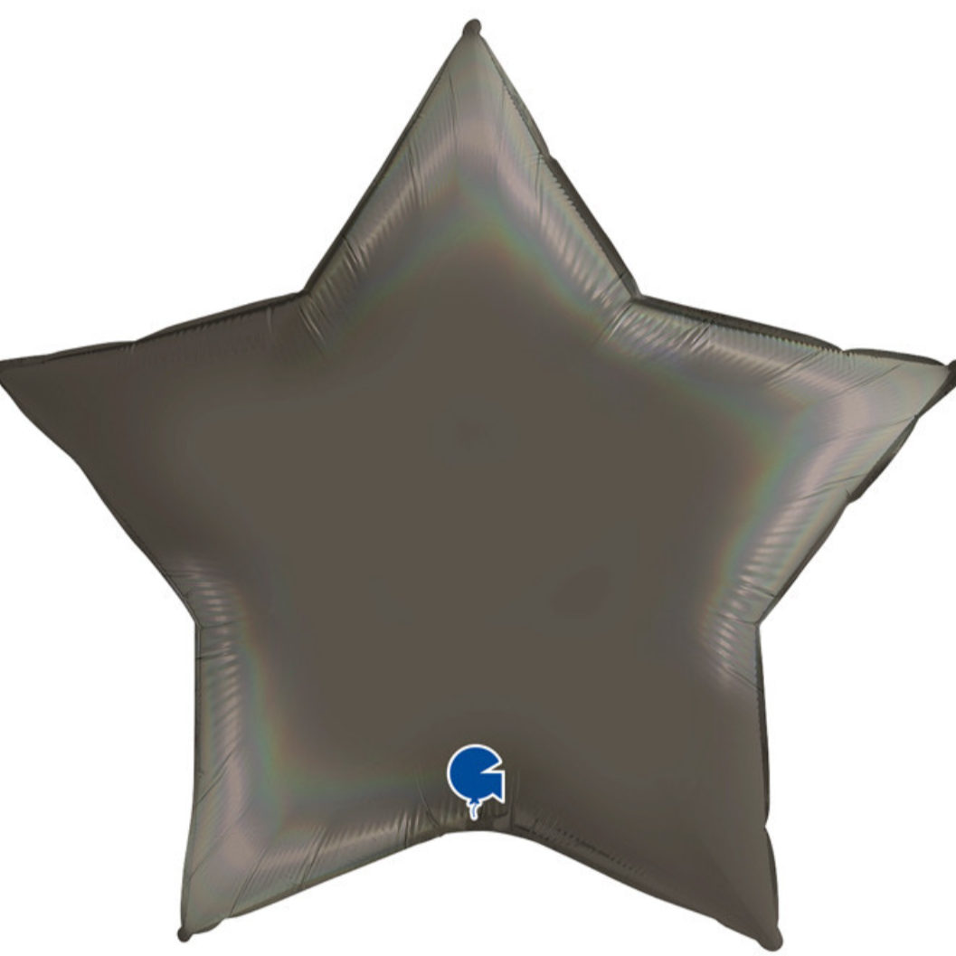 Giant Star Balloon CHARCOAL 36