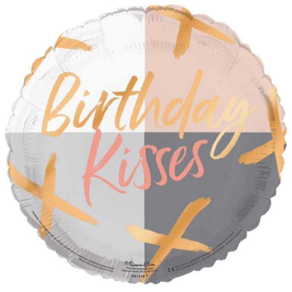 Birthday Kisses Helium Balloon 18