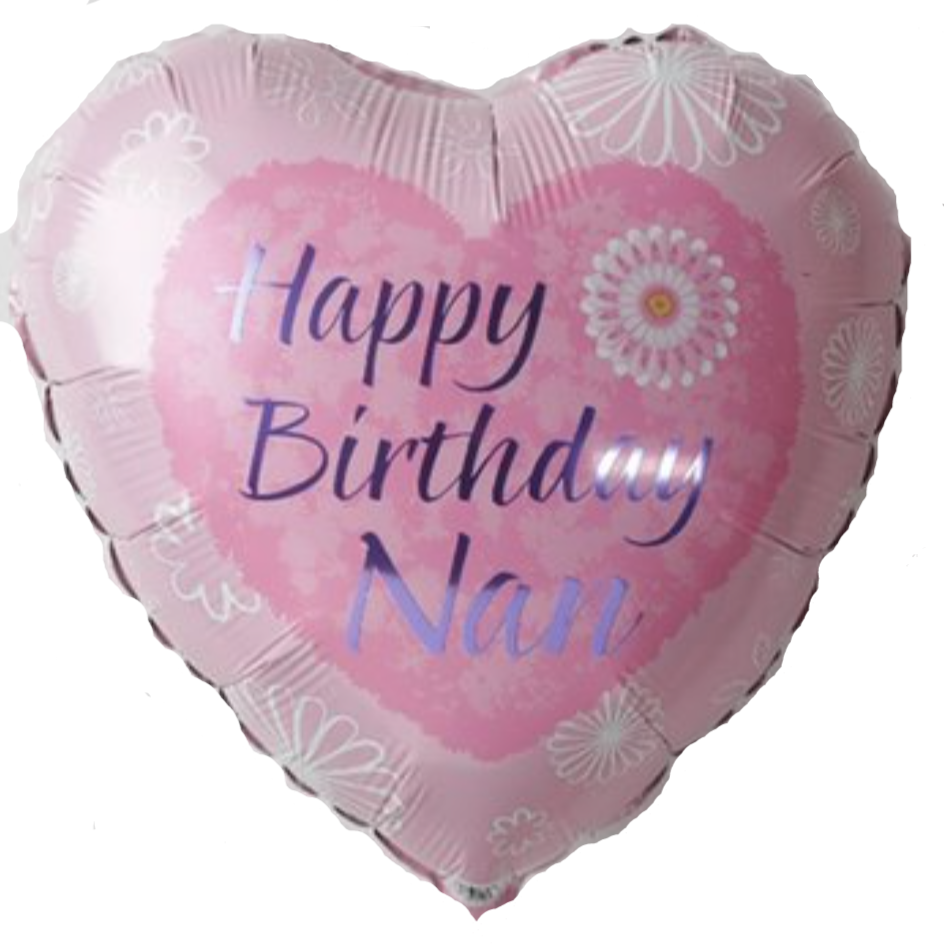 Happy Birthday NAN Foil Helium Balloon 18