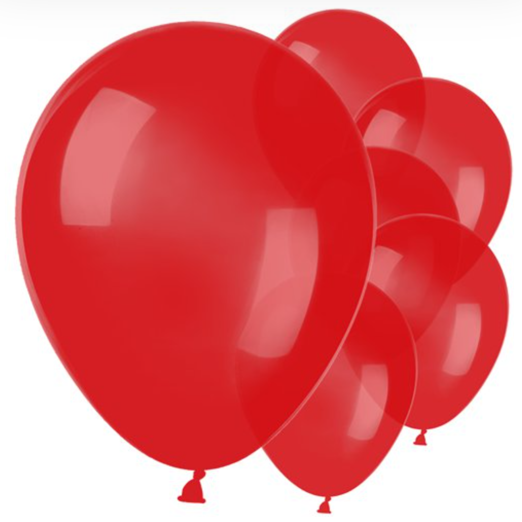 Red Latex Balloons (Various Pack Sizes)