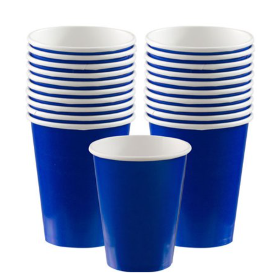 Blue Paper Cups (9oz) 14pk