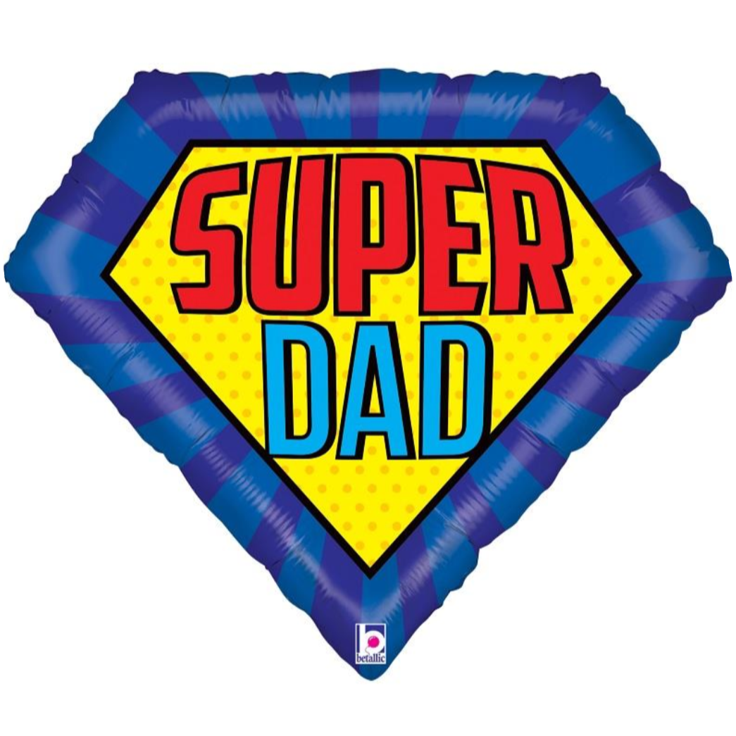 'SUPER DAD' Supershape Helium Balloon 30