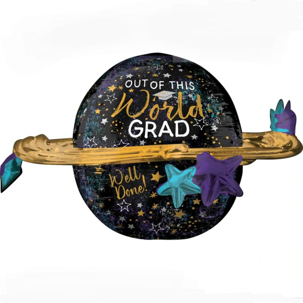 'OUT OF THIS WORLD GRAD'' ULTRASHAPE Helium Balloon 29