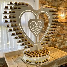 Load image into Gallery viewer, Heart LED Chocolate Display (Hire)
