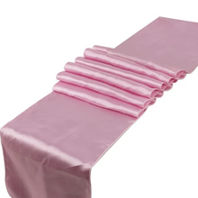 Load image into Gallery viewer, Satin Table Runner VARIOUS COLOURS. &#39;Add on product&#39; only. (HIRE)
