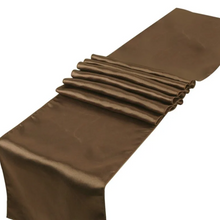 Load image into Gallery viewer, Satin Table Runner VARIOUS COLOURS. &#39;Add on product&#39; only. (HIRE)
