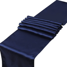 Load image into Gallery viewer, Satin Table Runner VARIOUS COLOURS. &#39;Add on product&#39; only. (HIRE)
