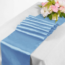 Load image into Gallery viewer, Satin Table Runner VARIOUS COLOURS. &#39;Add on product&#39; only. (HIRE)
